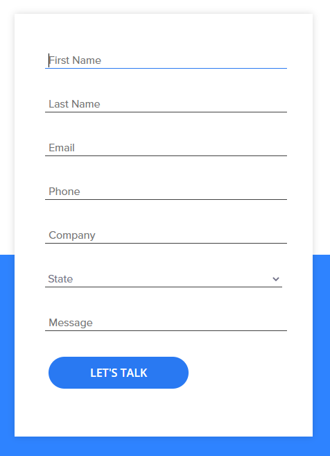 Example Pardot form