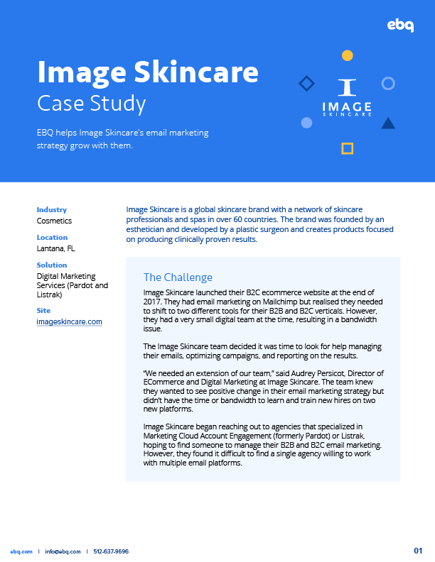 EBQ - Image Skincare Case Study Page 1