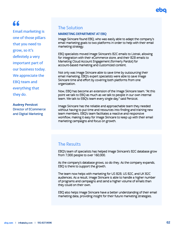 EBQ - Image Skincare Case Study Page 2