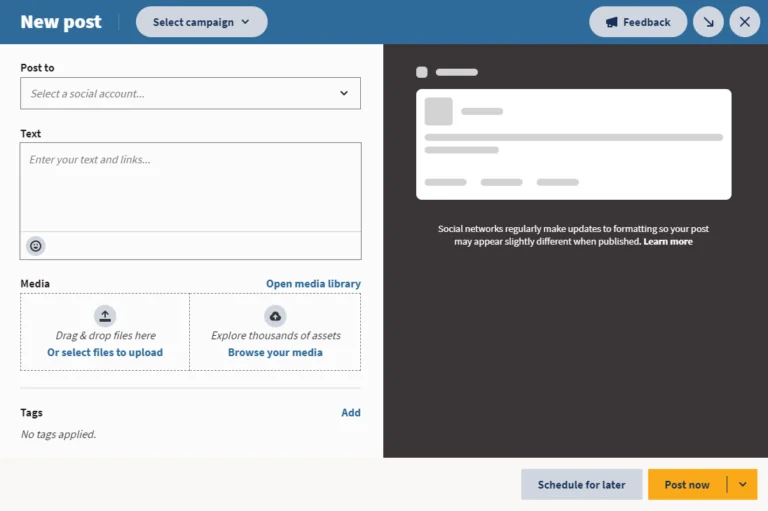 Hootsuite - social media automation platform example