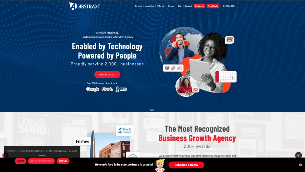 Abstrakt Marketing Group Homepage