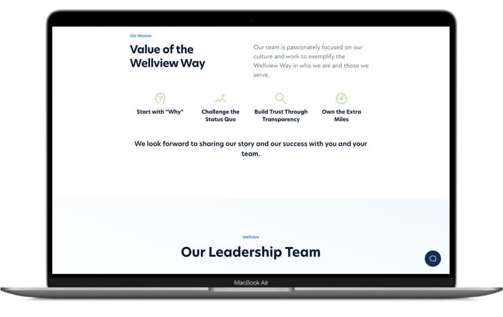 Wellview Website Design