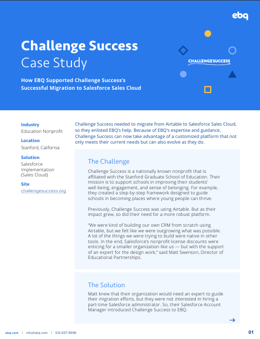 Challenge Success Case Study