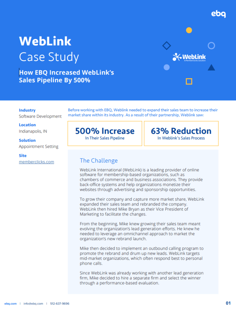 Weblink case study