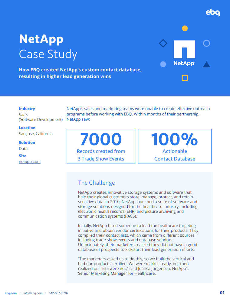 NetApp case study